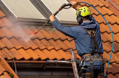 Démoussage et hydrofuge de toiture à Sibiril