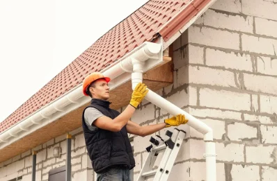 Pose et remplacement de gouttières à Sibiril